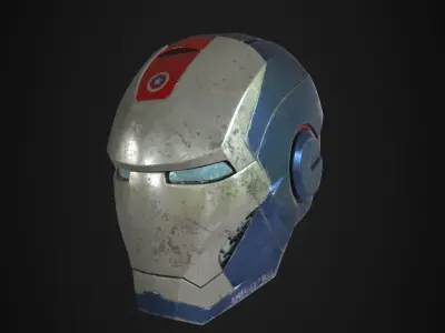 American Man Helmet 3D model