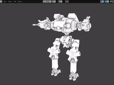 Mecha  Free 3D model