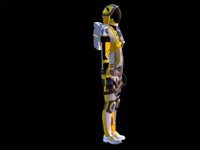 Astronaut Spacesuit Colombia 3D model