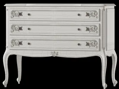 etsy french nightstand and dresser 3D model