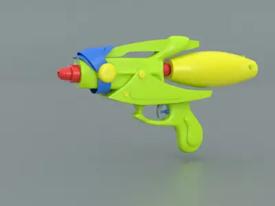 laos Water Gun Low-poly 3D model
