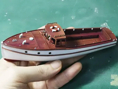 WW2 German Transportation Boat for 3d Printing 3D print model