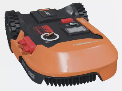 Robot Lawnmower Low-poly 3D model