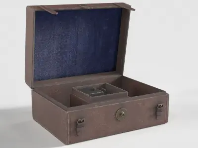 Old Apothecary Medicine Case Low-poly 3D model