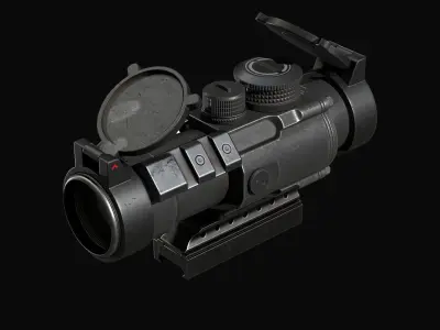 Scope 4X  Vortex Spitfire  Low-poly 3D model