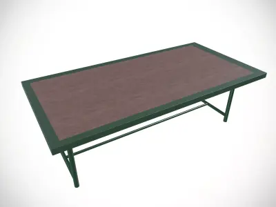 Wooden Table Low-poly 3D model purchase