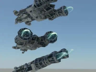 Command Space Ship 1 3D model