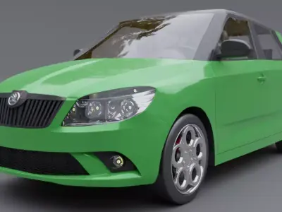 skoda rs 3D model