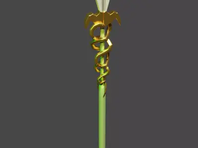 3 swords Low-poly 3D model
