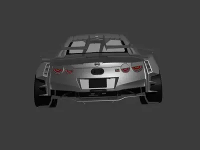 Premium 3D Nissan GTR Model  High Quality and Game-Ready 3D model