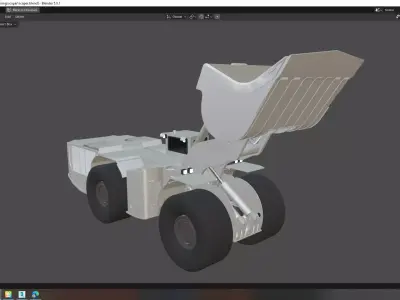 Articulated Load Haul Dump Low-poly 3D model