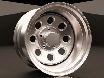muscle car rims 3D model