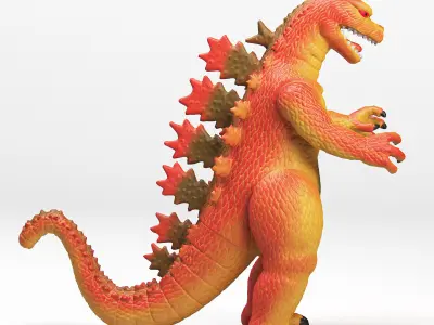 Toy Godzilla Low-poly 3D model