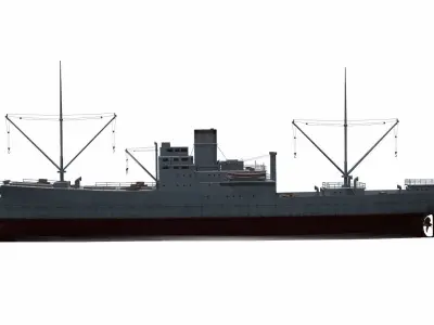 Ship 04 Low-poly 3D model