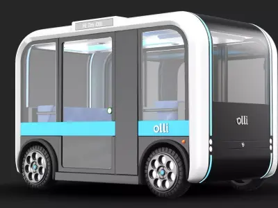 Autonomous Olli Bus Self Driving  3D model