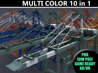 PBR Quayside Container Crane V2 - Multi color Pack