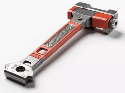 Industrial MultiTool Wrench 3D model