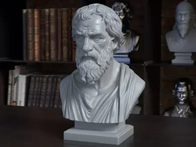 Heraclitus Bust Sculpture 3D Printable STL File 3D print model
