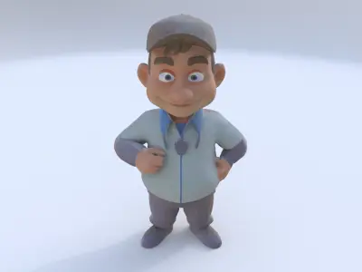 Sports Coach male 3D model