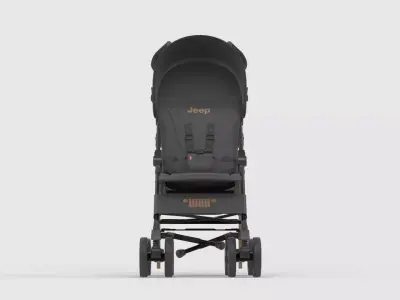 Baby stroller 3D model 3D model 20