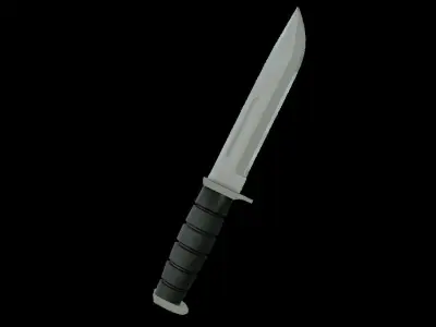 Kabar Combat Knife Low-poly 3D Models Low-poly 3D model