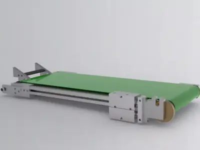 No motor drives the assembly line 3D model