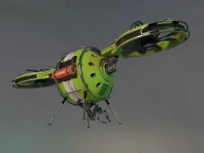 EyeDrone Low-poly 3D model