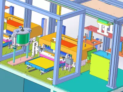 Automatic silver dipping machine 3D model