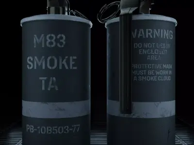 Smoke M83 Low-poly 3D model