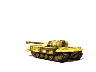 Combat tank free Low-poly 3D model