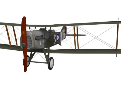 bristol f2b fighter 3D model purchase