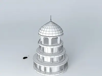 Supermarket mosque Free 3D model