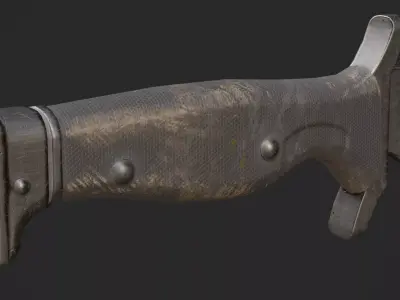 Bowie Knife Game Ready Model Low-poly 3D model