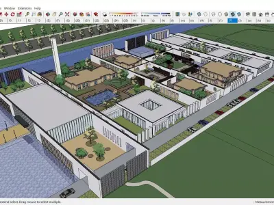 Sketchup Recreational Tourism building C3 3D model