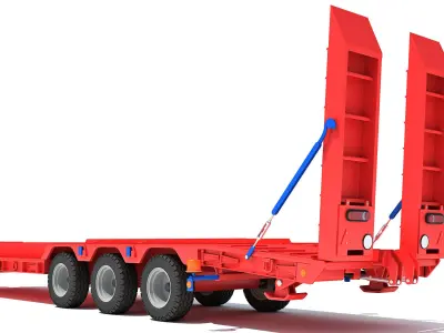 Platform Trailer 3D model from CGTrader