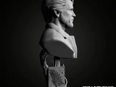 Joel bust from The Last Of Us Part II 3D print model 3D print model
