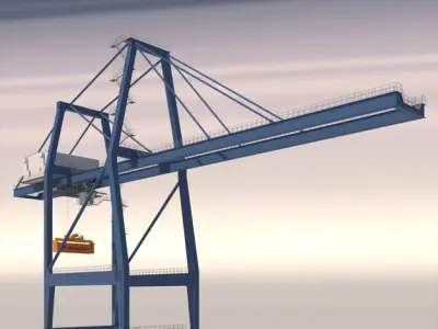Harbour Crane 3D model