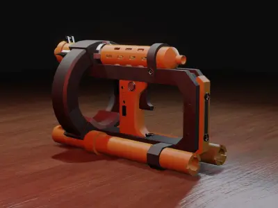Handheld weapon Free 3D model