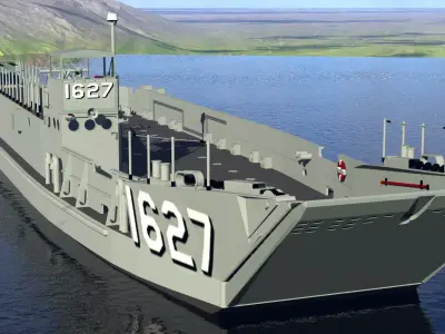 LCU1600 class US Japan partnership LCU1627 Free 3D model