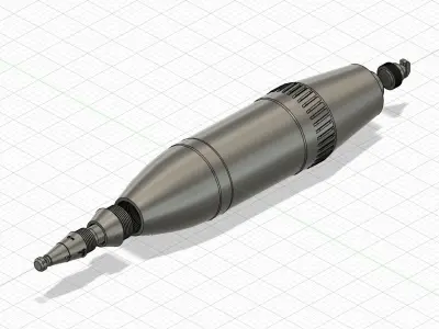 Model of the ZOF-49 high-explosive fragmentation projectile 3D print model purchase