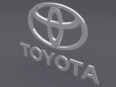Toyota Logo set 3D model