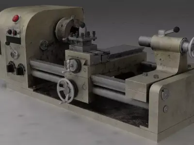 Industrial Machinery Vehicles Set High-Quality 3D Assets Low-poly 3D model