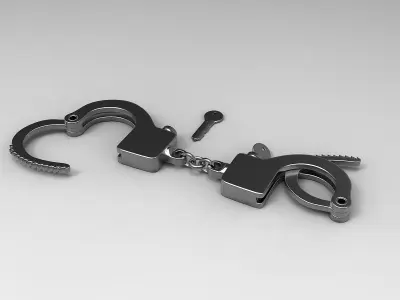 Handcuffs 3D model buy