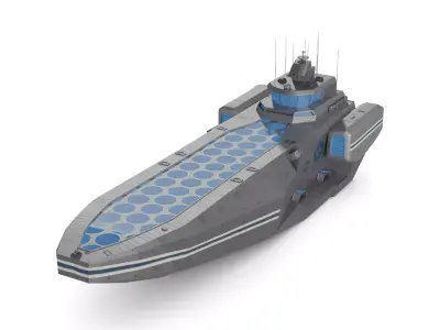 Hospital Ship 3D model by mohammadfm175
