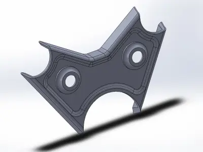 assembly and part for car engine 3D model