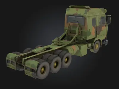Military Transport Truck  Rugged Power for Tactical Missions 3D model