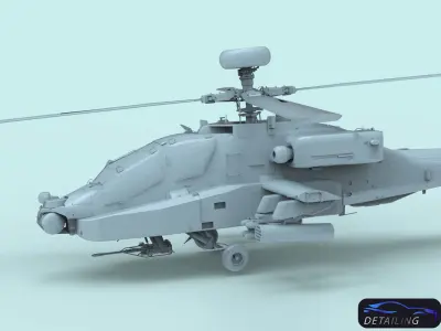 AH-64D Apache for 3d printing 3D model