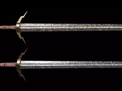 medieval swords Free low-poly 3D model