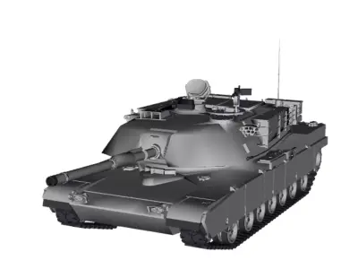 Tank world war II Free low-poly 3D model