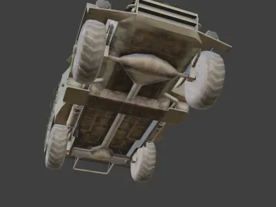 truck btr40 Low-poly 3D model